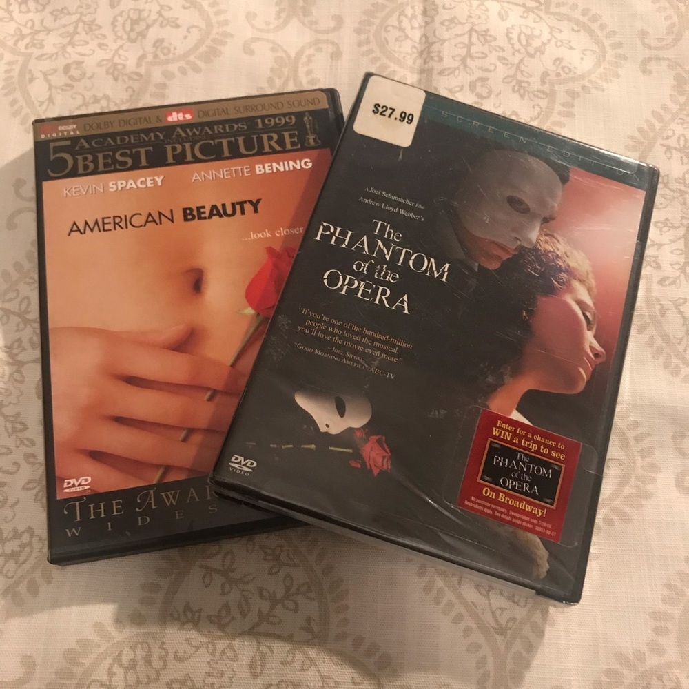 2  DVD Bundle Phantom of the Opera, America Beauty